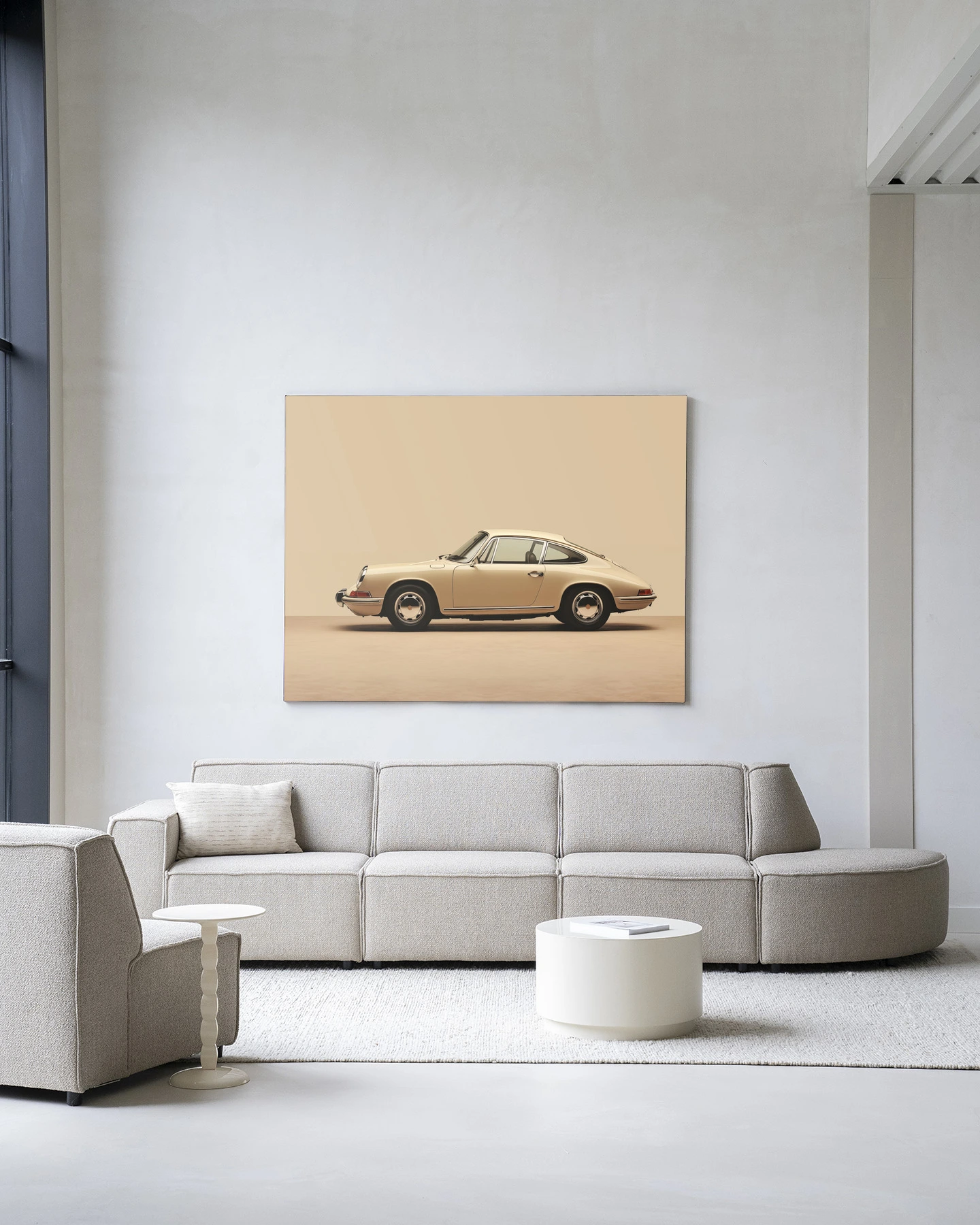 Bild Porsche beige 100x150