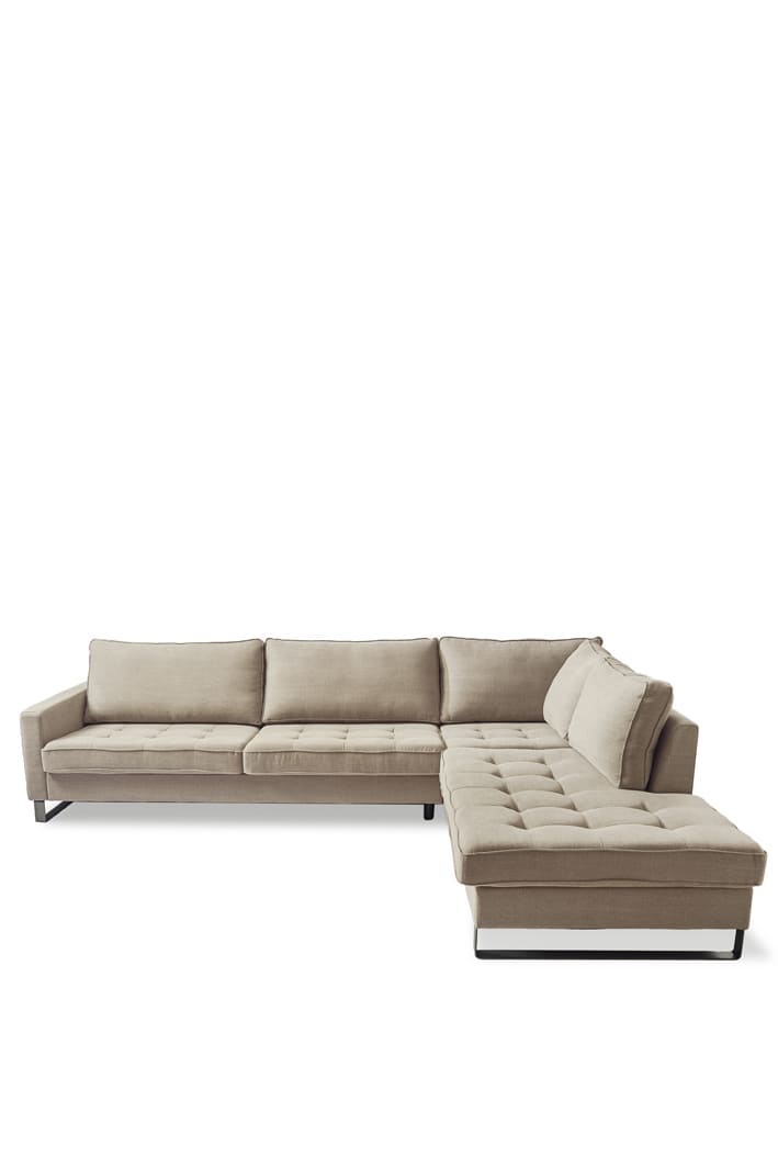 West Houston Ecksofa Chaiselongue Rechts, Baumwolle Natural
