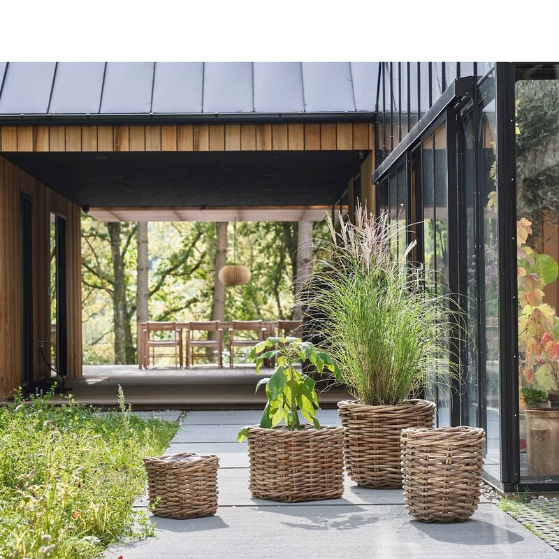 Übertopf Ylm 40x40 Rattan