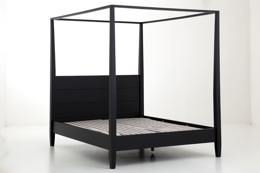 Four Poster Bed Cape Cod II 160X200 Black