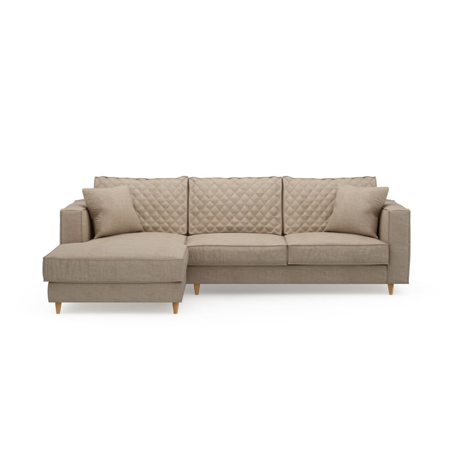 Kendall Sofa with Chaiselongue Left Cotton Natural