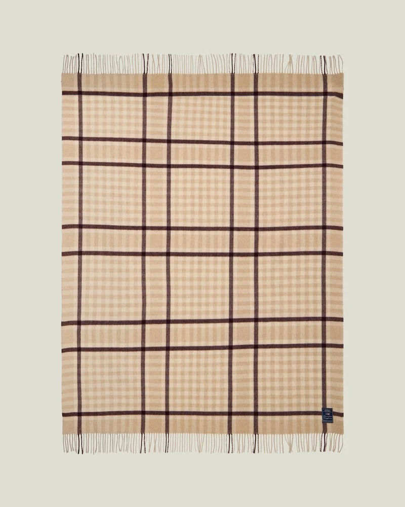 Checked 130x170 beige/fig