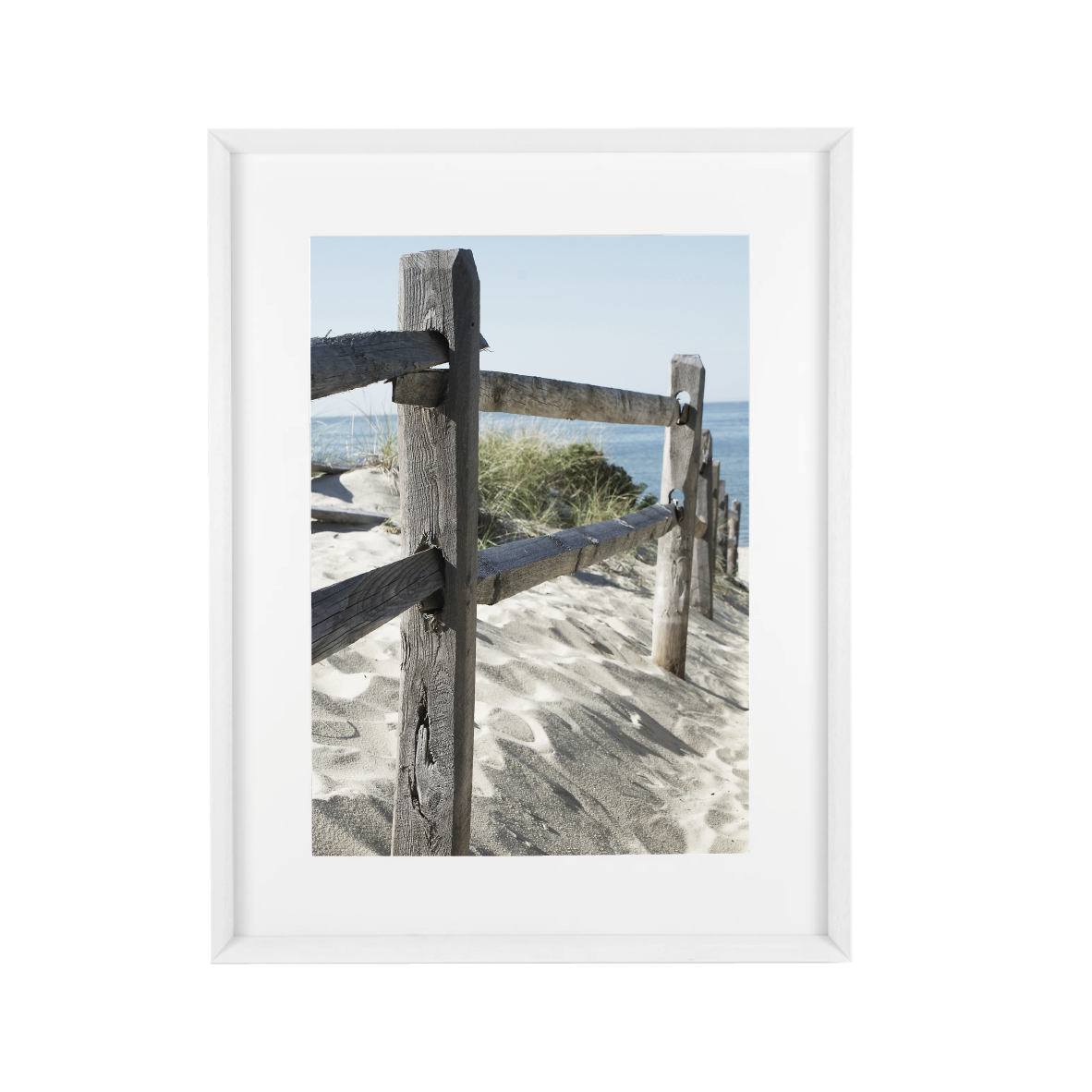 Bild Beach Fence 53x40 Weiß
