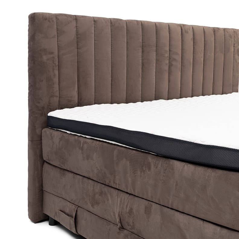 Corso Roma Boxspring 180x200, scottish suede, brown sugar