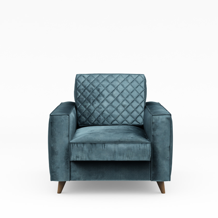 Kendall Armchair Velvet Petrol