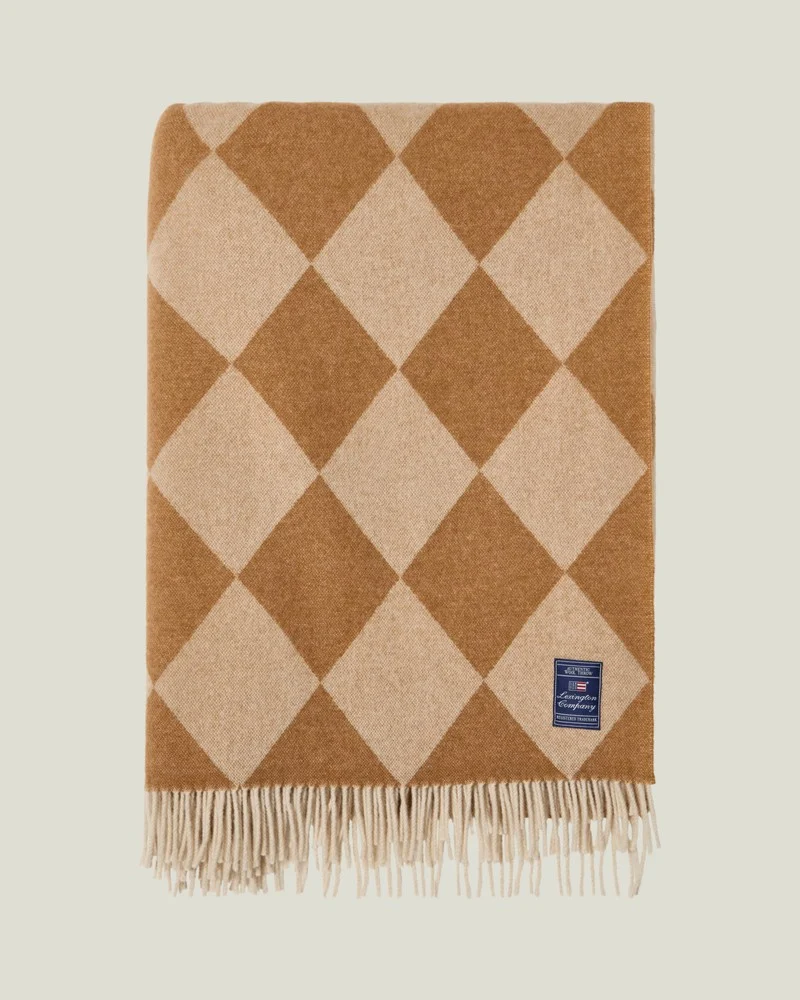 Argyle 130x170 fudge/white