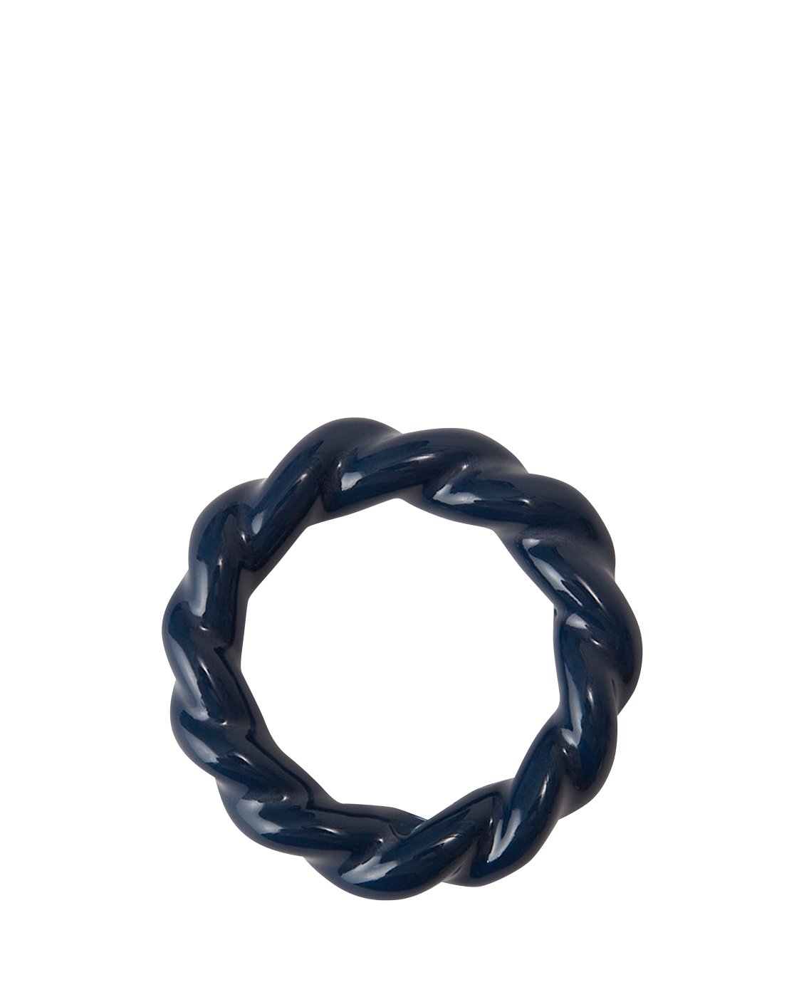 Twisted Napkin Ring blue