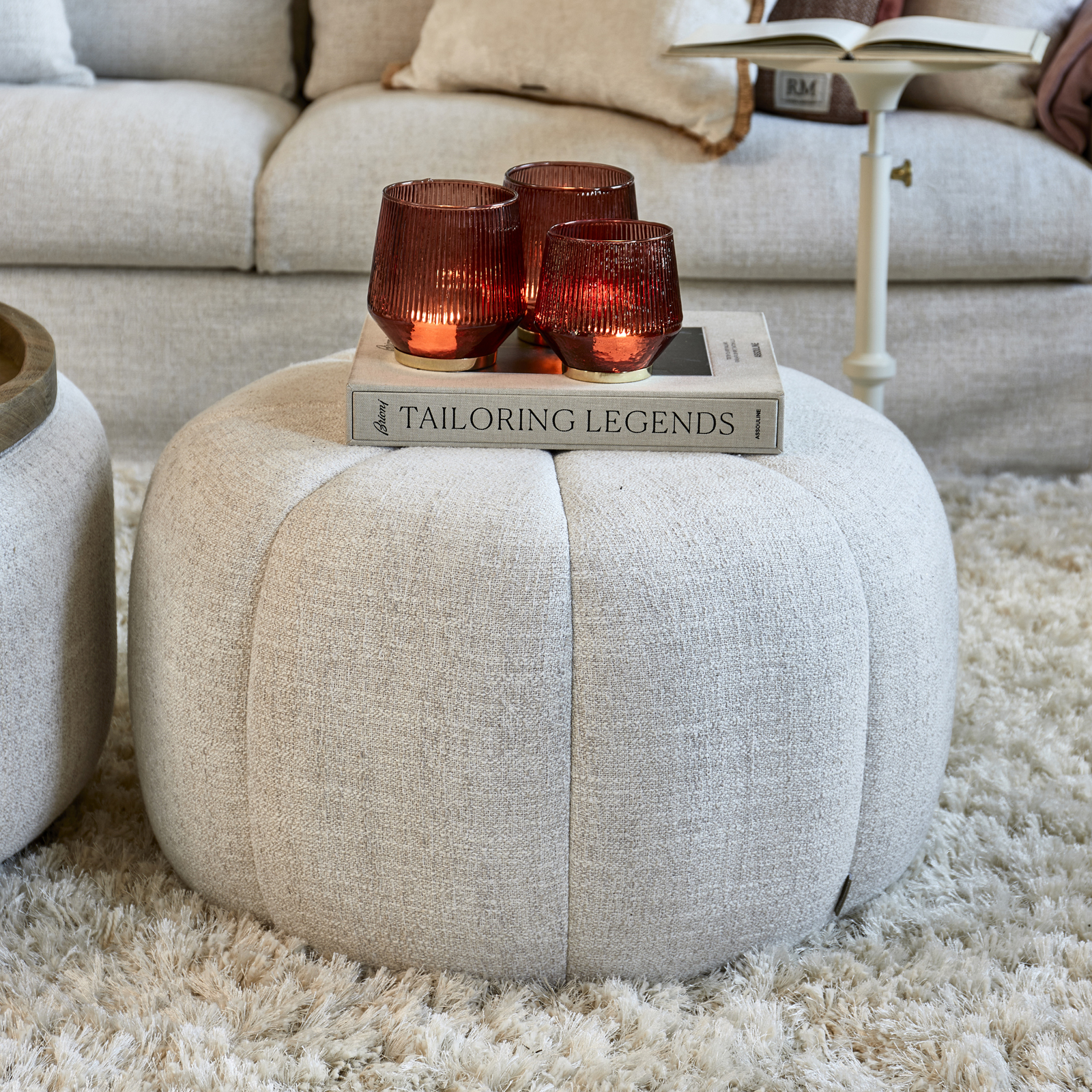 Falcone Stool Antique White Falcone Stool Antique White