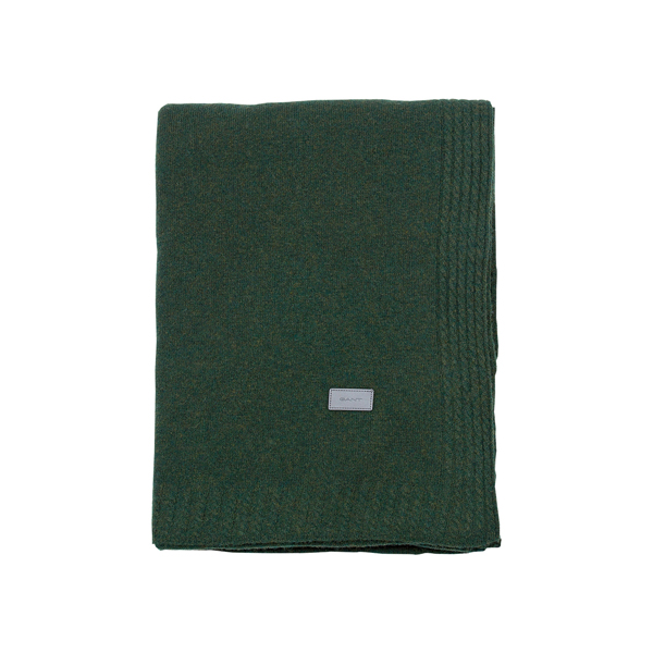 Knit Throw 130x180 pine green