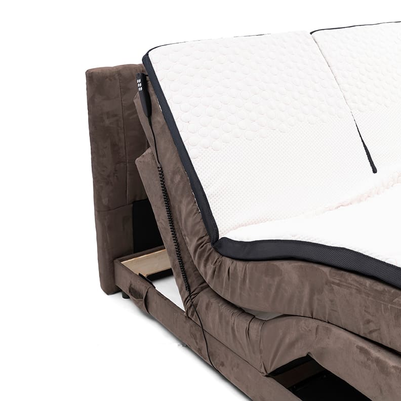 Corso Roma Boxspring Electric 180x200, scottish suede, brown sugar ...
