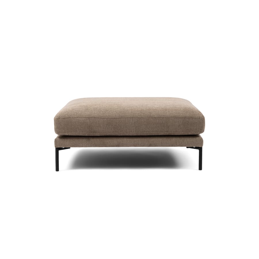 Bowie Club Footstool Melting Silver