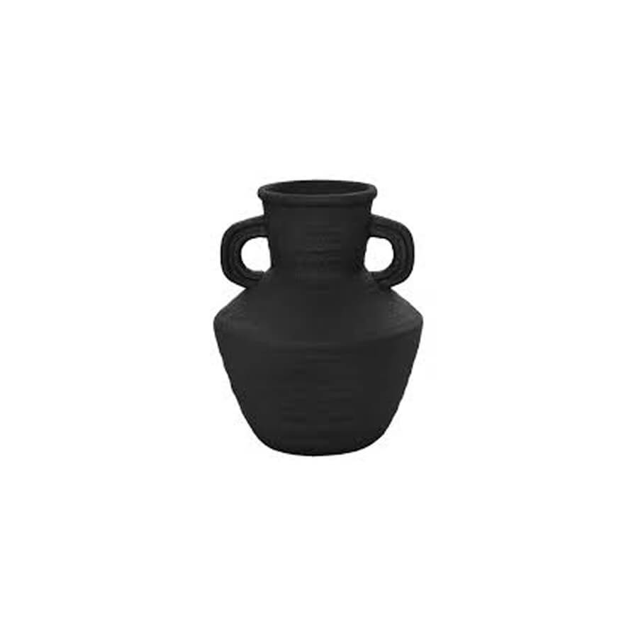 Crafted Vase H25 black