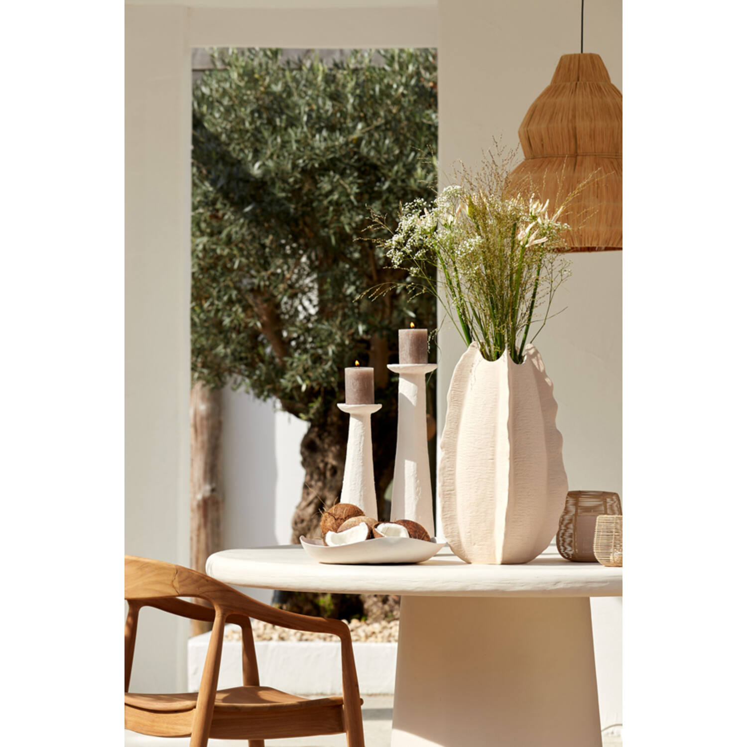 Vase Kelapa creme D31