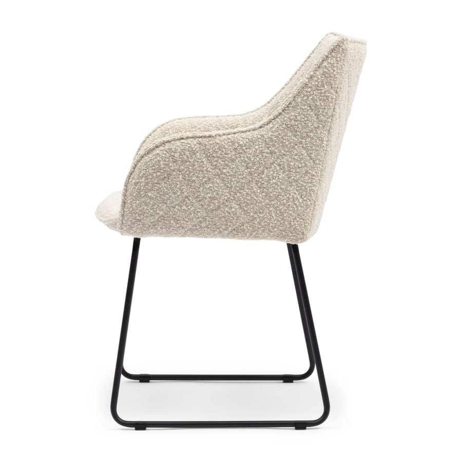 Frisco Dining Armchair Boucle Whisand