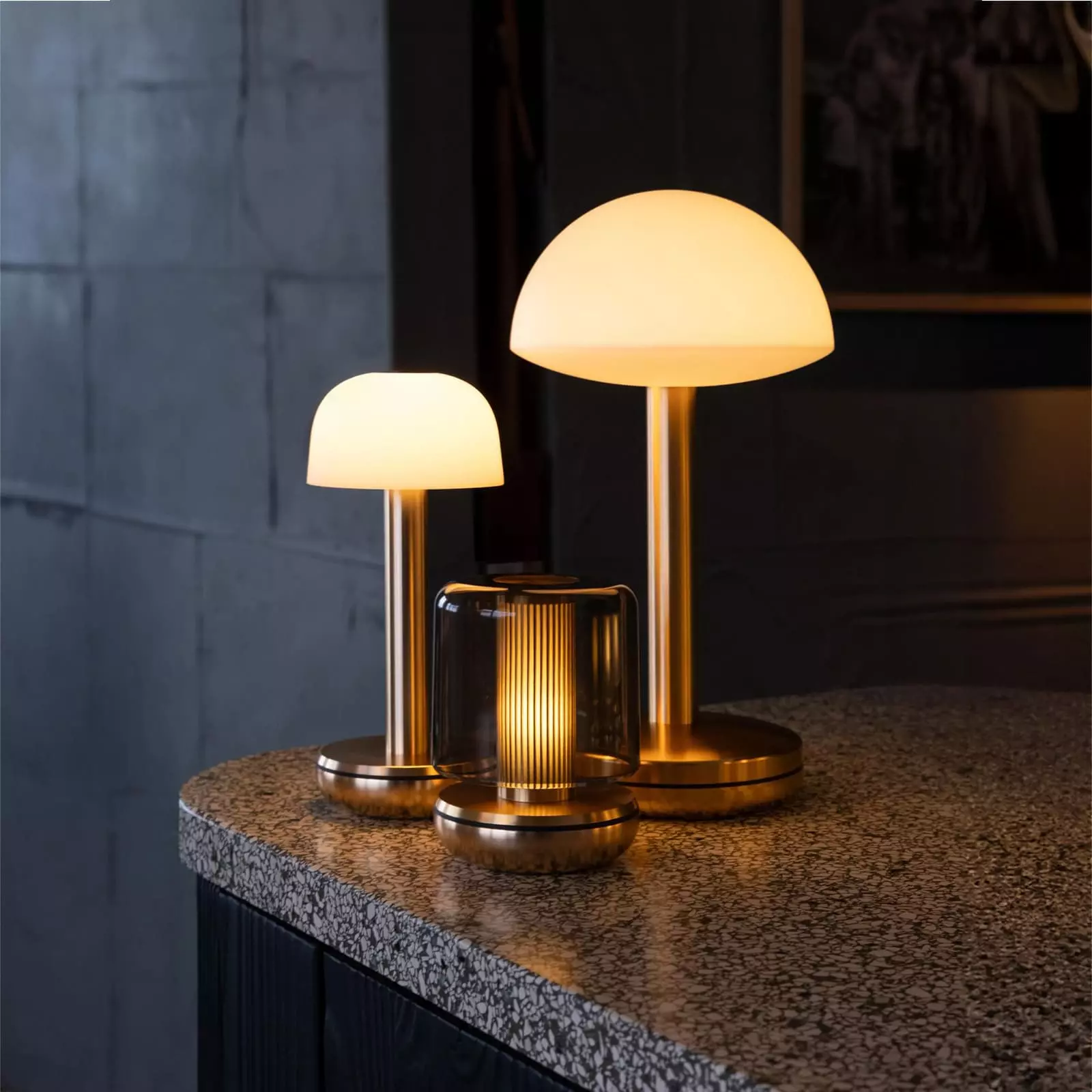 Firefly Table Light Gold Smoke