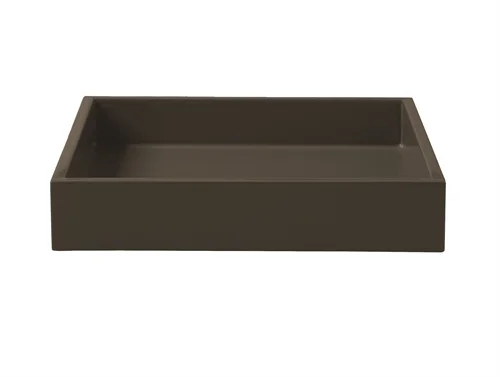 Lux Lacquer Tray 19x19 dark chocolate