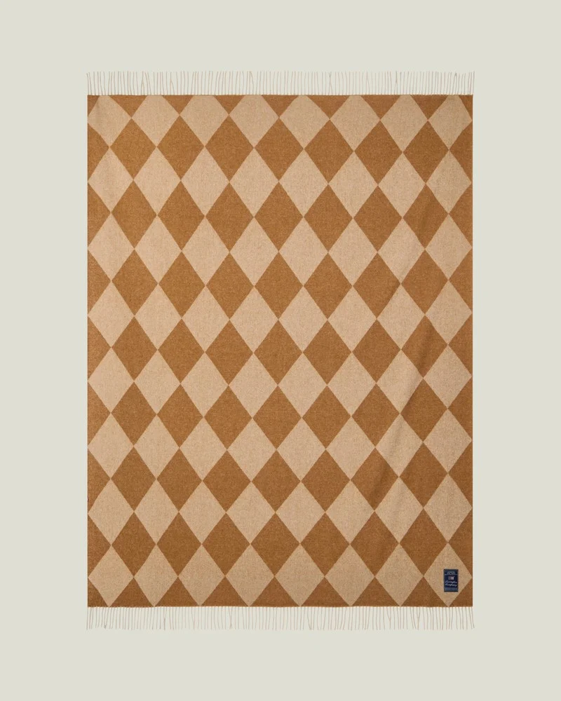 Argyle 130x170 fudge/white