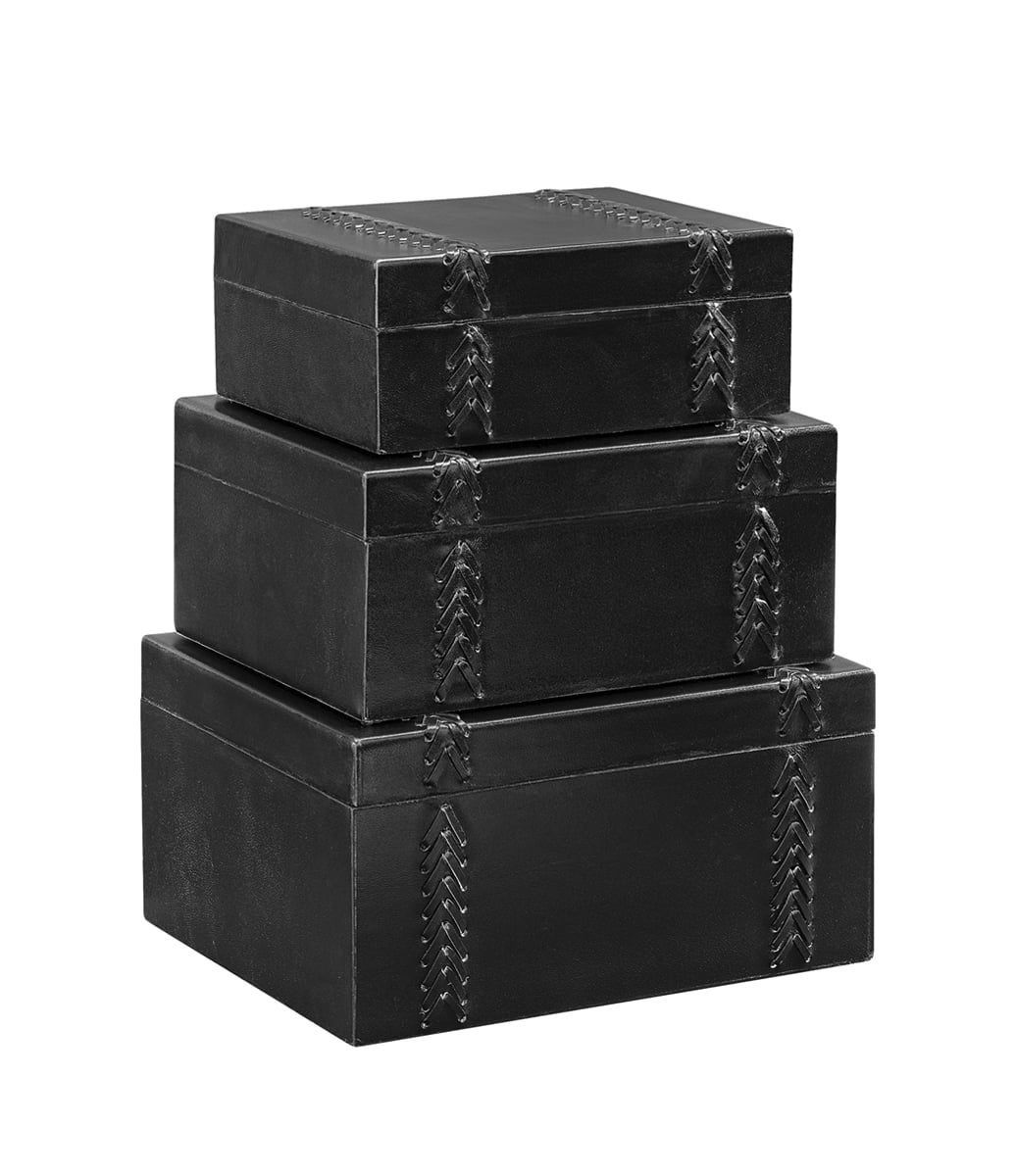 Mendoza Box L Leather black