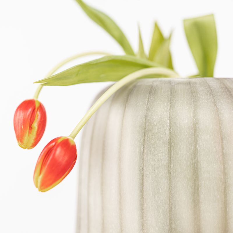 Vase Erongo M D23/H20 clear/smokegrey