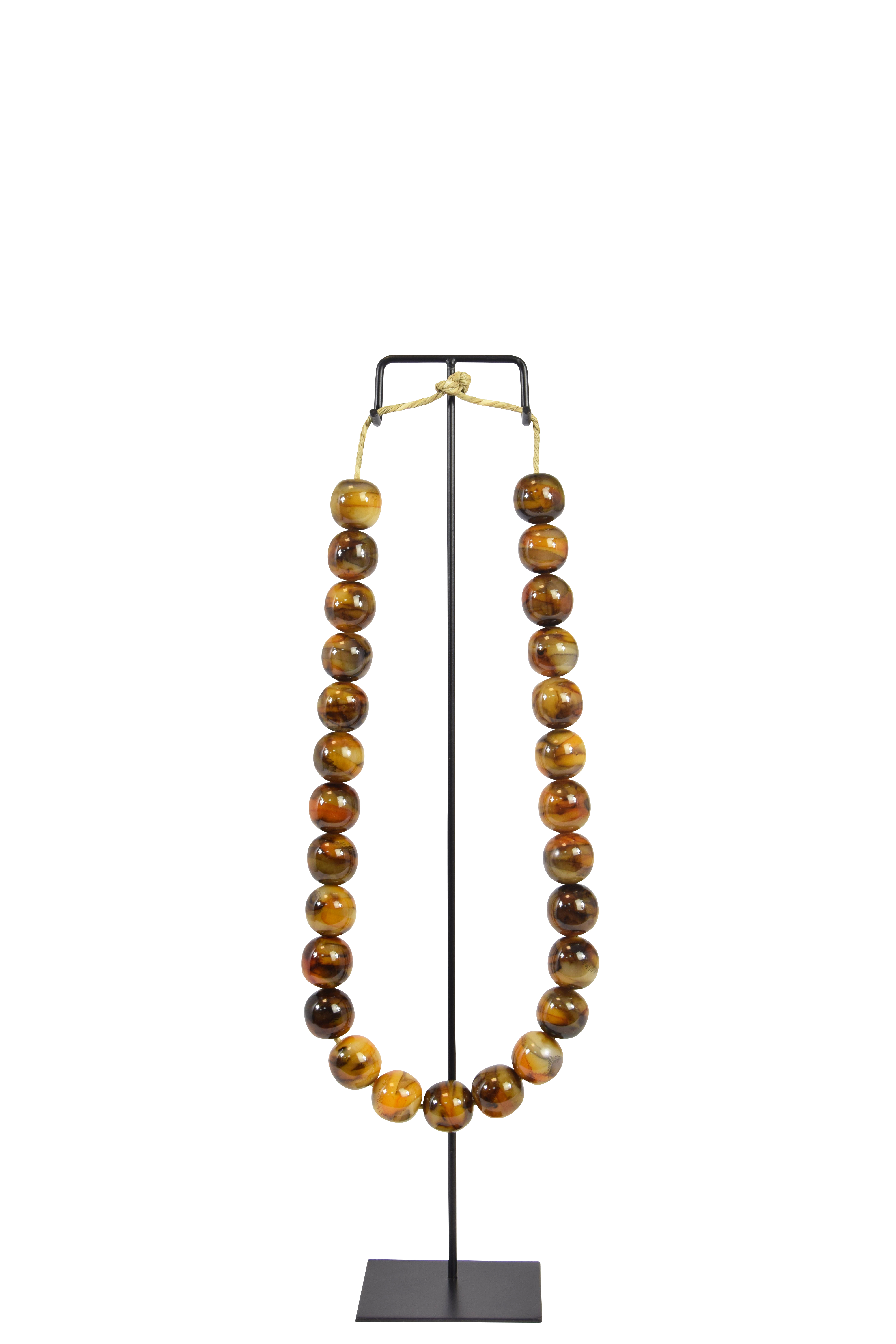 Opera Necklace amber brown H52