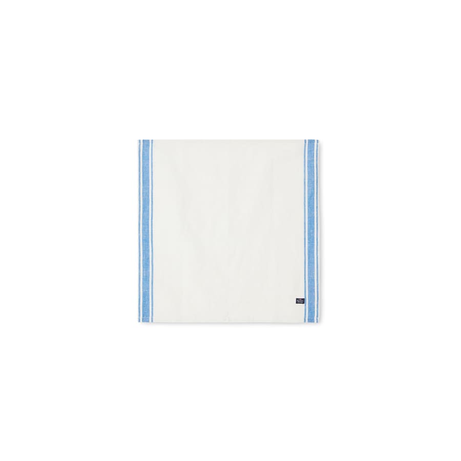 Napkin Side Stripes 50x50 white/blue