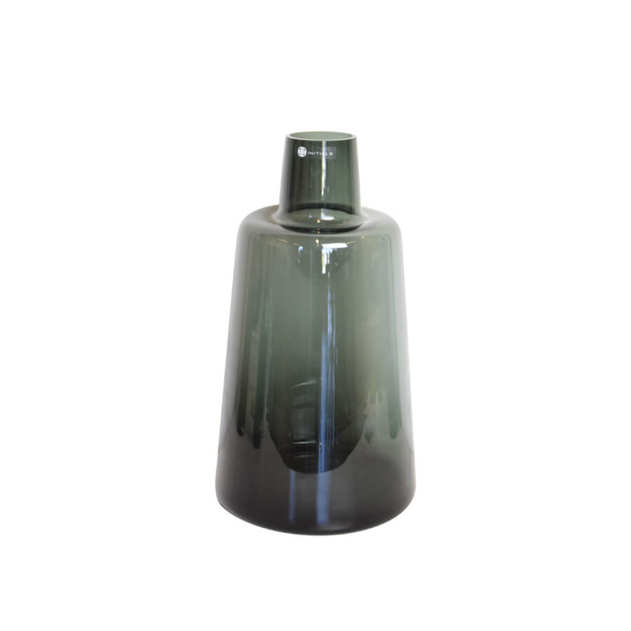 Vase Serré Bottle H40 Smoke Glass