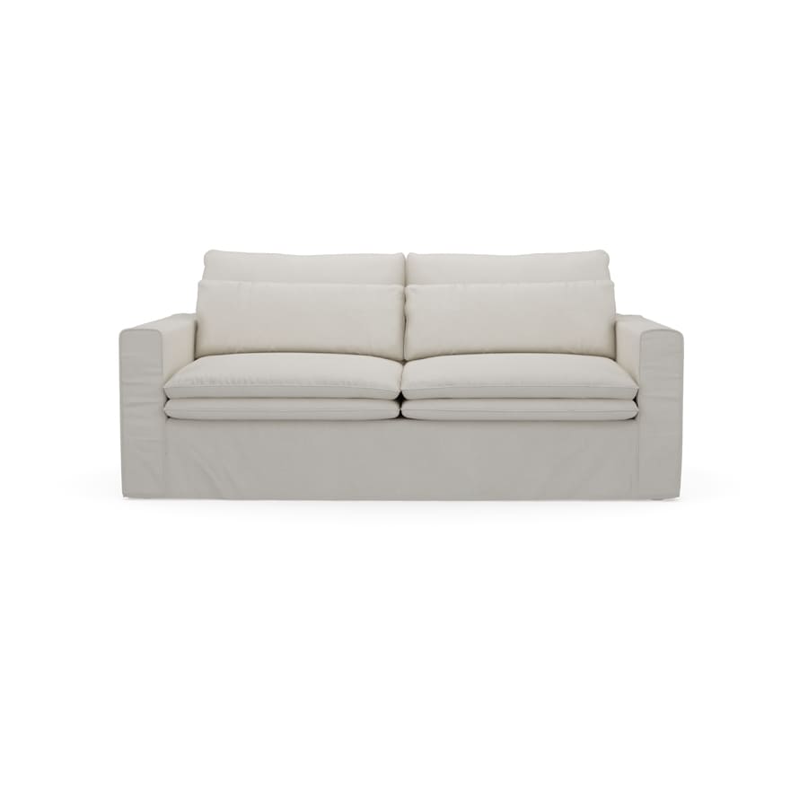 Continental Sofa 2,5 Seater, oxford weave, Alaskan White