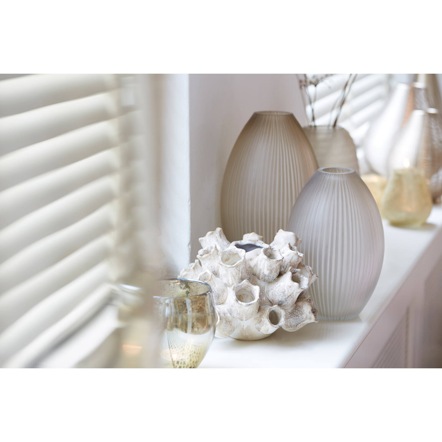 Vase Keiki H15,5 sand