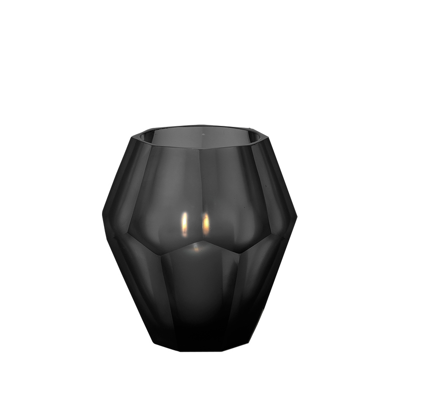 Teelichthalter Okhto L black