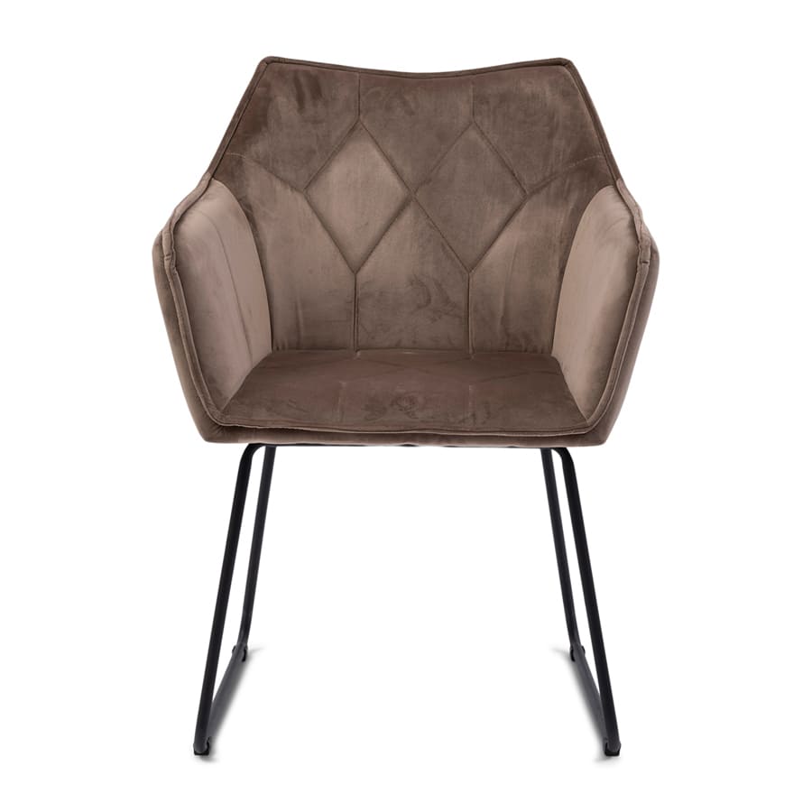 Morgan Dining Armchair Velvet III Golden Mink