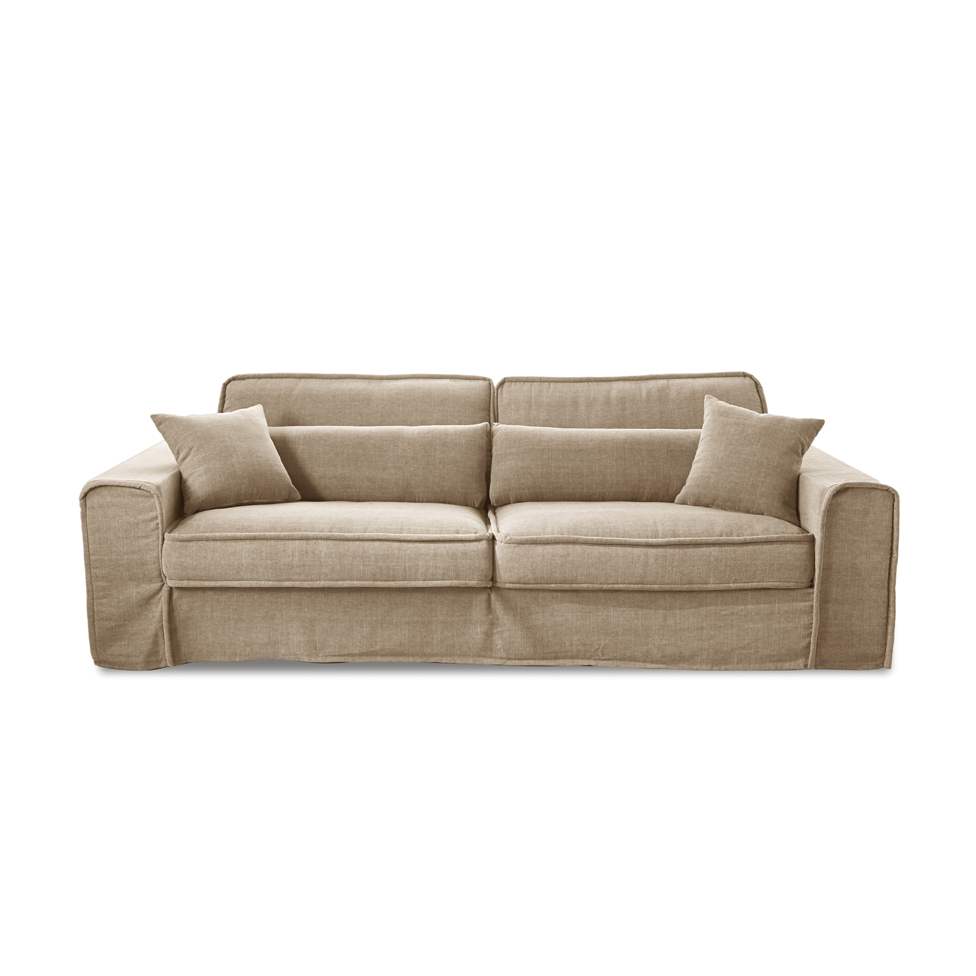 Metropolis Sofa 3,5 Sitzer, Baumwolle Natural