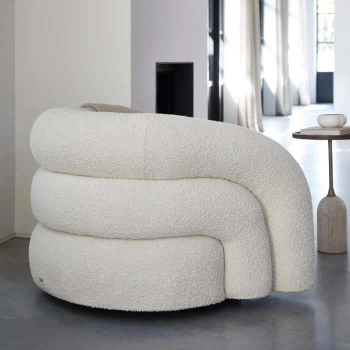 Vittorio Swivel Armchair white