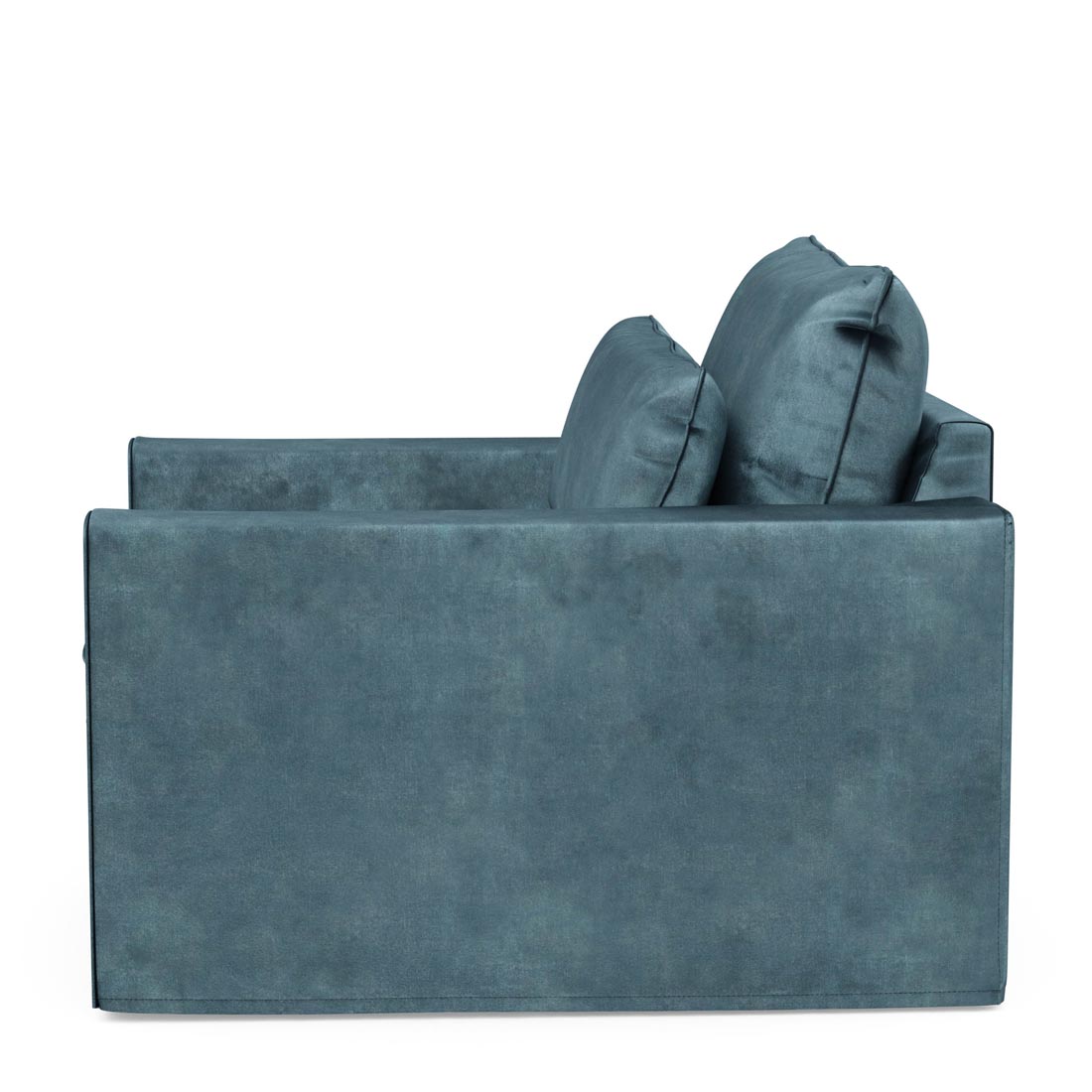 Continental Love Seat, velvet, petrol