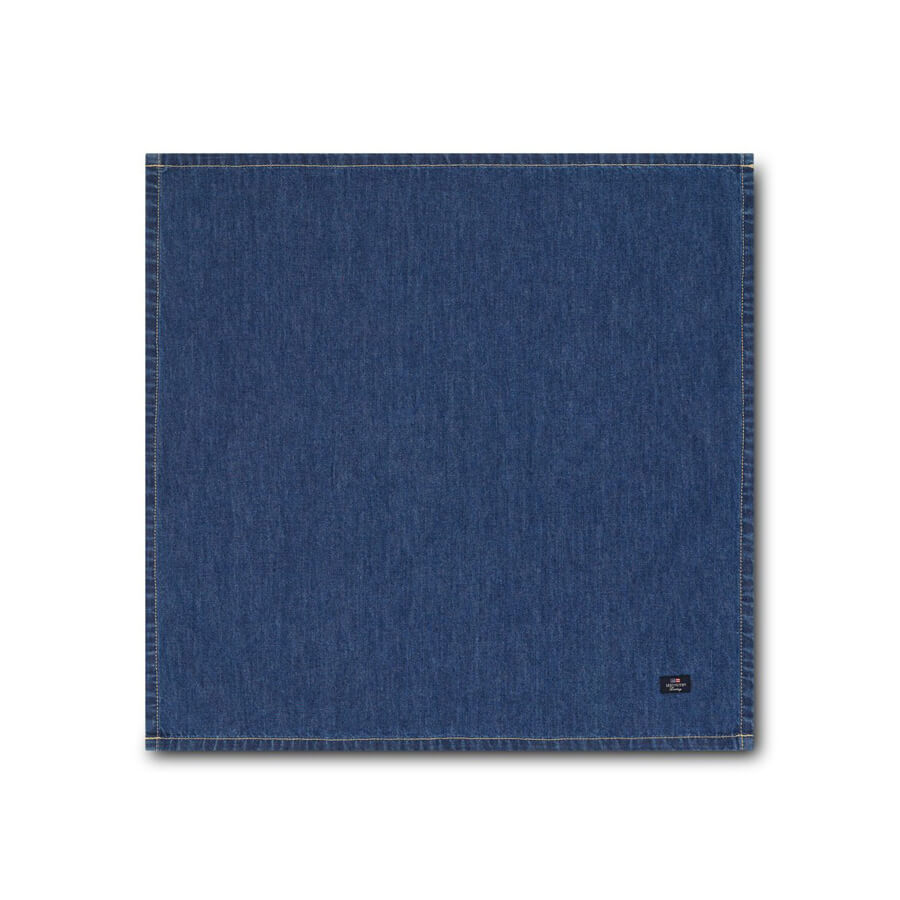 Icons Cotton Twill Napkin Denim Blue 50x50