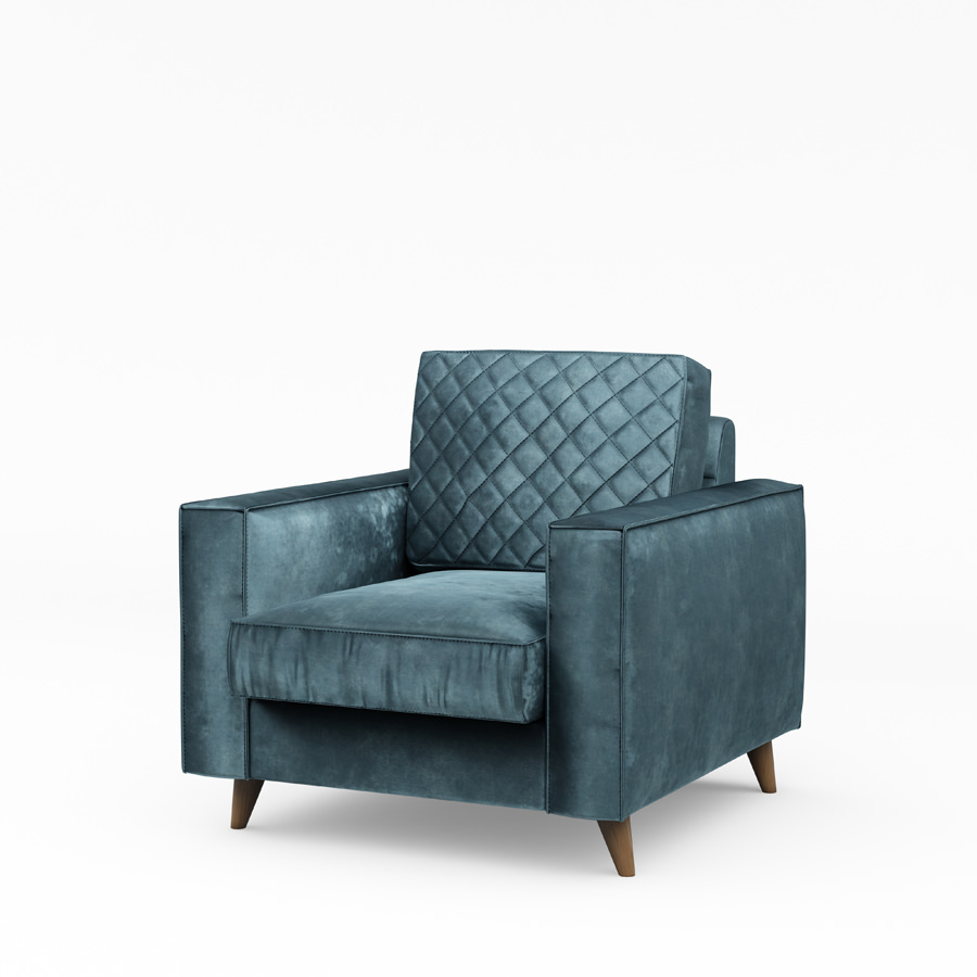 Kendall Armchair Velvet Petrol