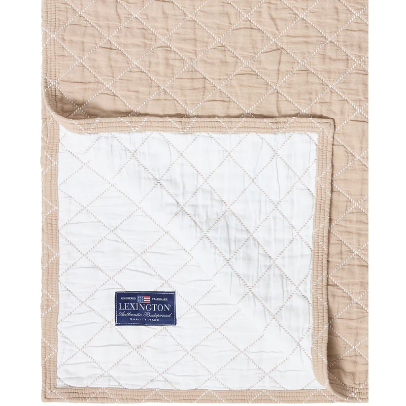 Bedspread 160x240 beige/white