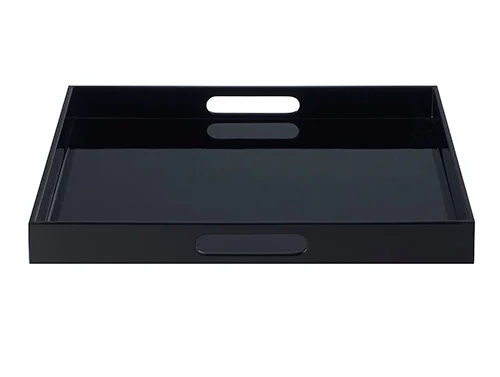 Lux Lacquer Tray 40x40 black