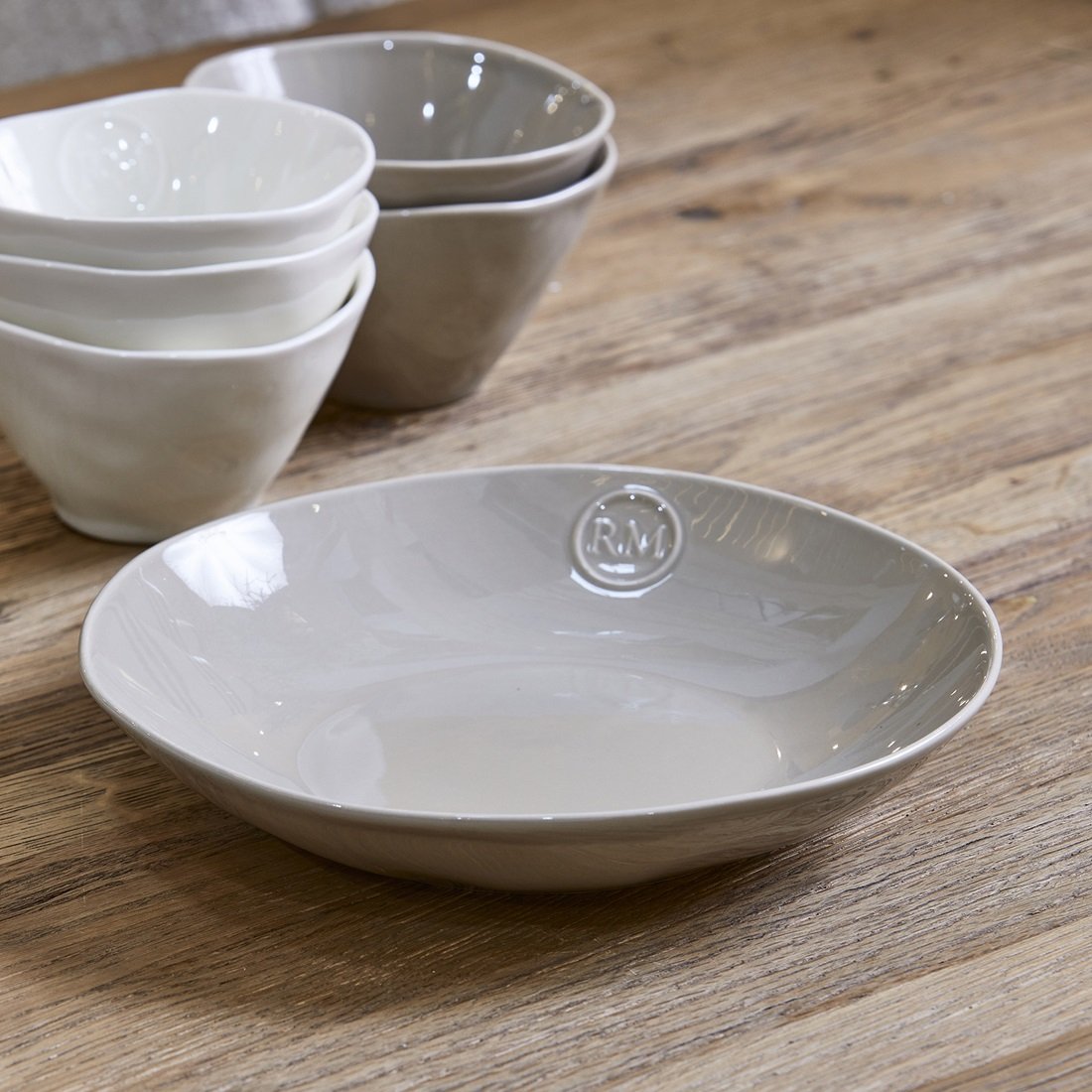 Portofino Pasta Plate flax