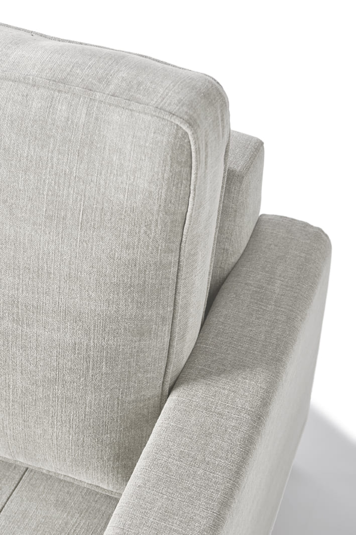 West Houston Sessel, Baumwolle Ash Grey