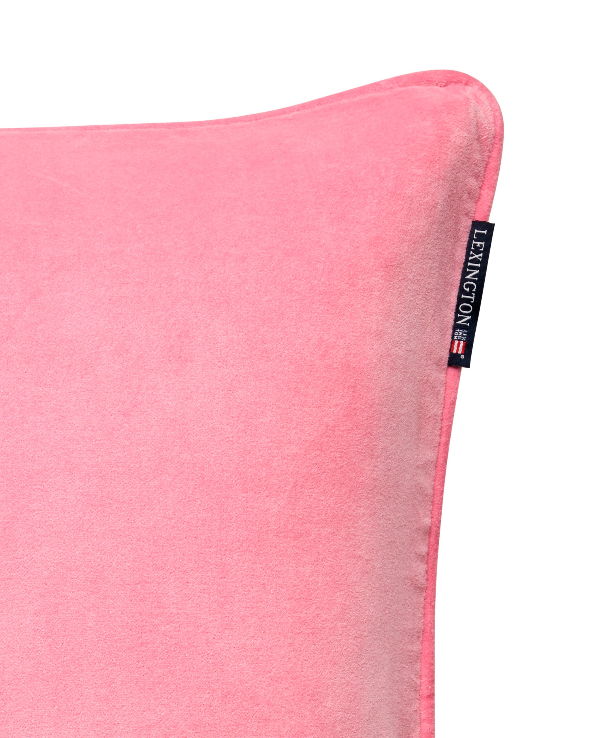 KB Velvet/Linen 50x50 pink/withe