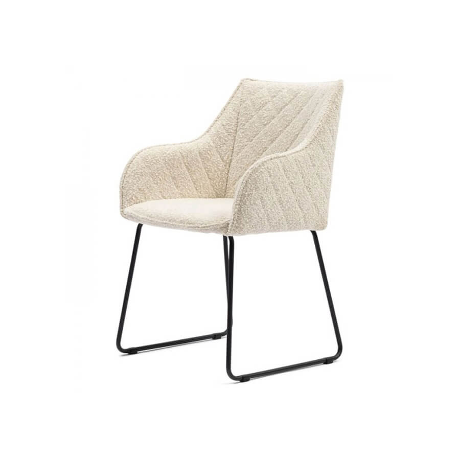 Frisco Dining Armchair Boucle Whisand