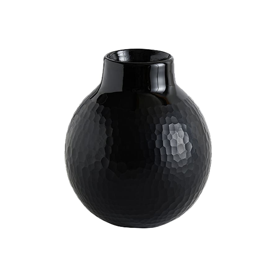Vase Borromini H19,5 schwarz