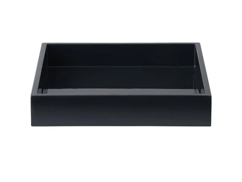 Lux Lacquer Tray 19x19 black