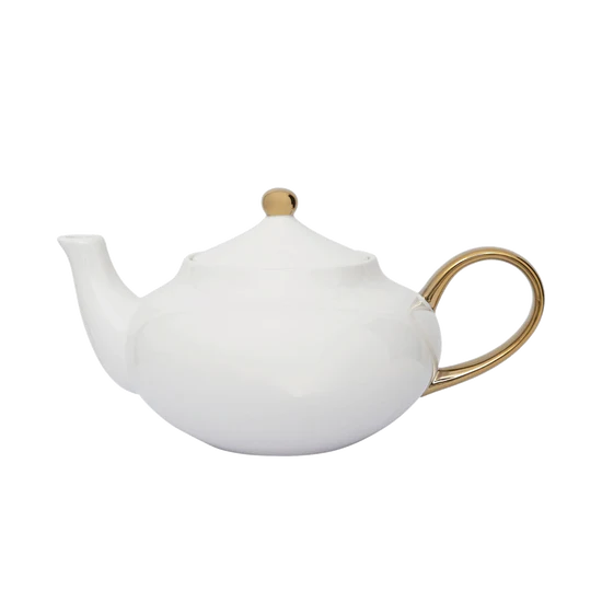 UNC Tea Pot white/gold