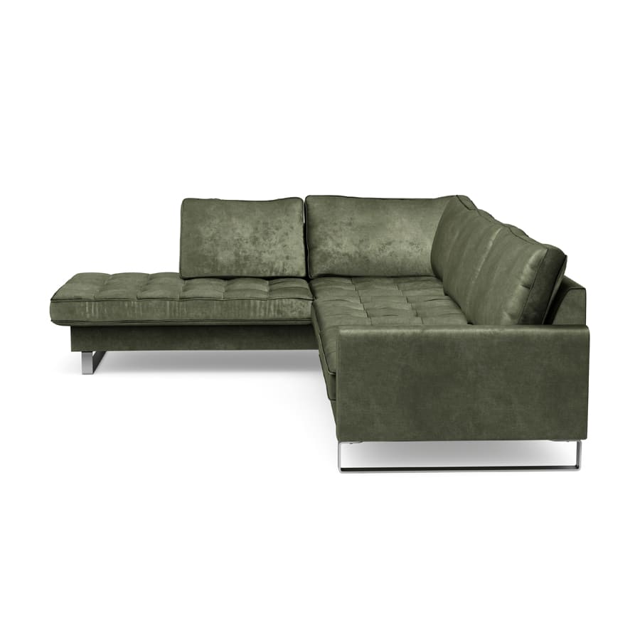 West Housten Corner Sofa CL Left Velvet Ivy