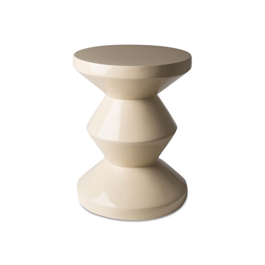 Zig Zag Stool beige D35,5/H46