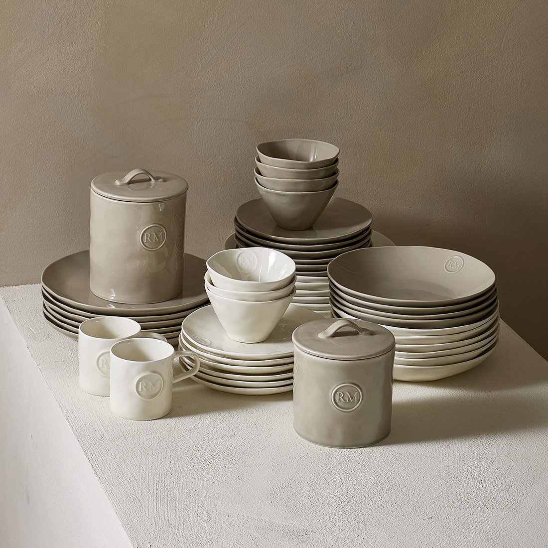 Portofino Pasta Plate flax