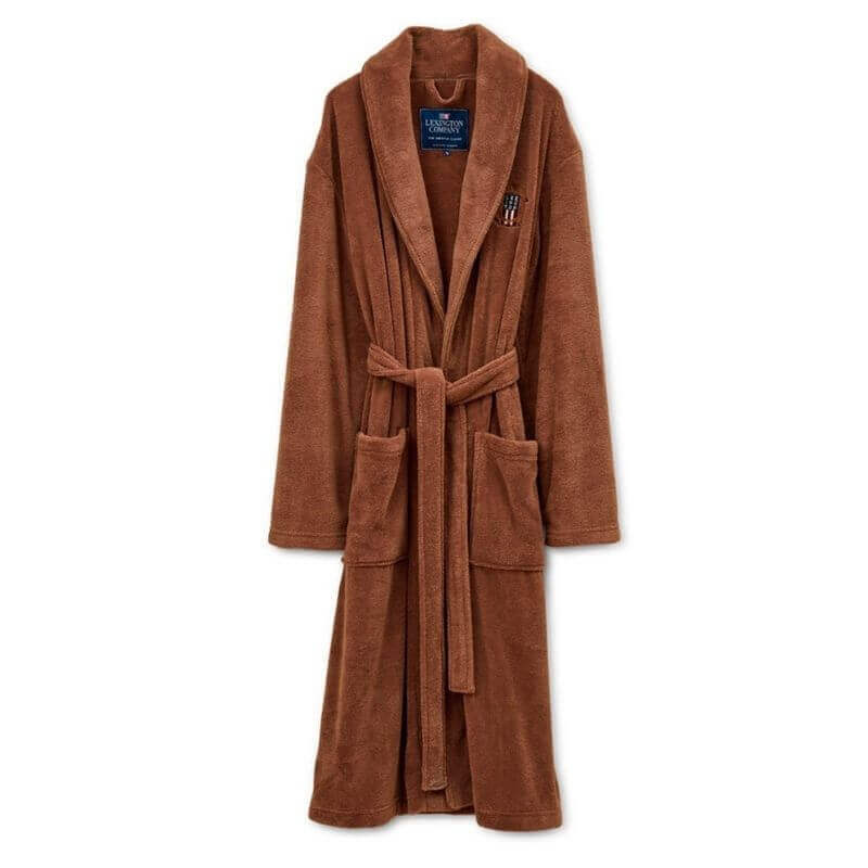 Lesley Fleece Robe S brown