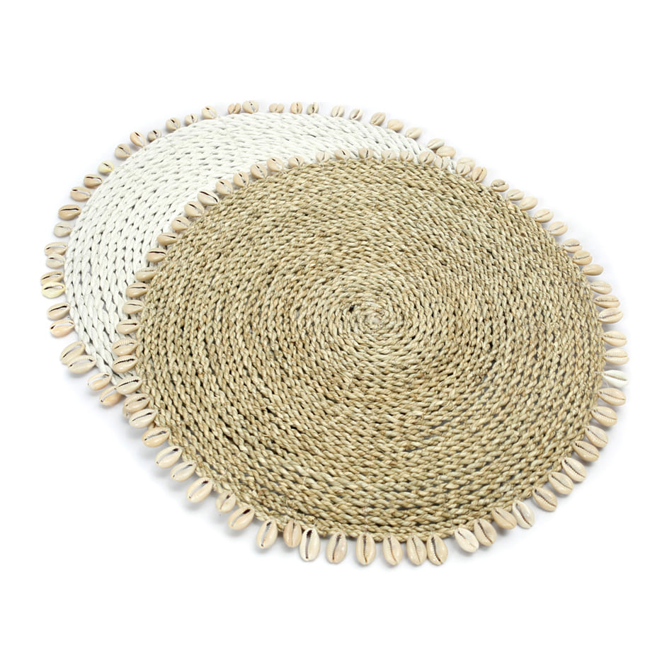 Seagrass Shell Placemat white