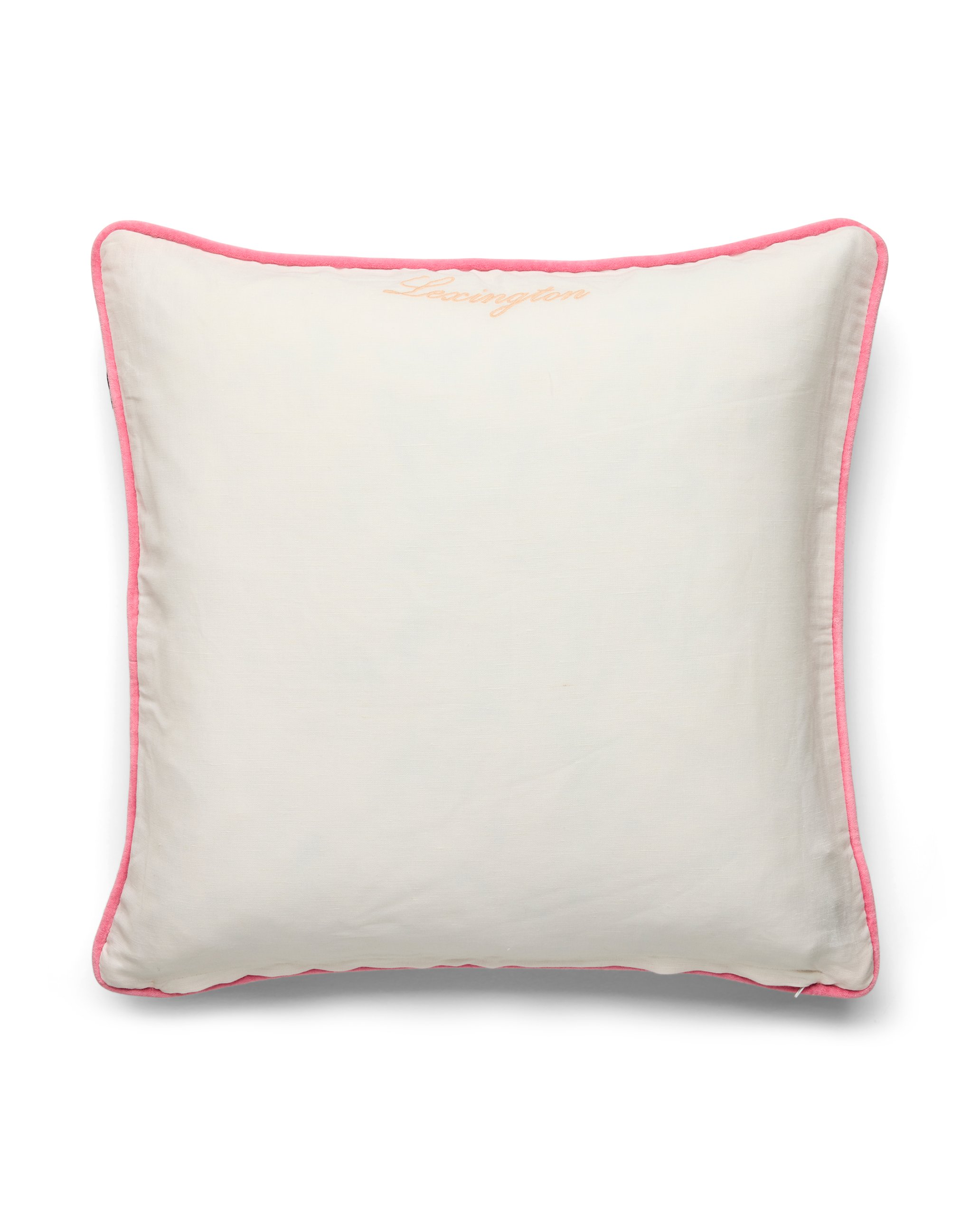 KB Velvet/Linen 50x50 pink/withe